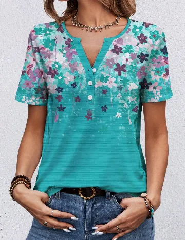 Bluza Emery Rose, turcoaz