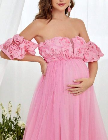 Rochie lunga Faeriesty Maternity, roz