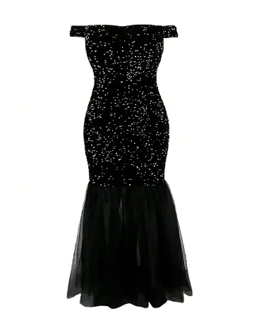 Rochie medie SHEIN CURVE, negru