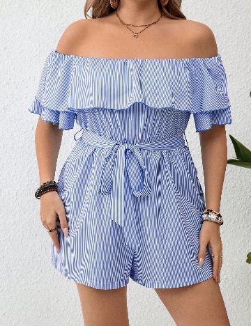 Salopeta SHEIN CURVE, albastru