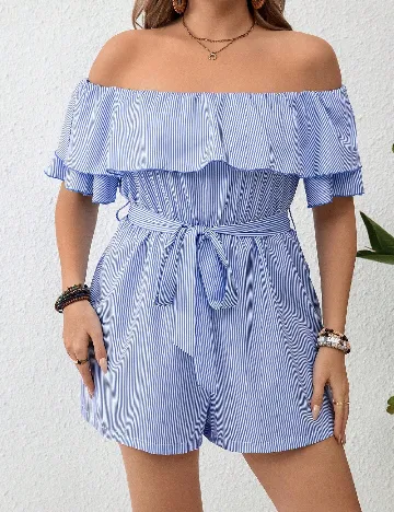 Salopeta SHEIN CURVE, albastru