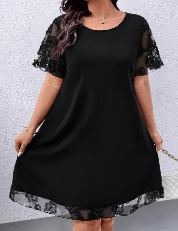 Rochie scurta SHEIN CURVE, negru