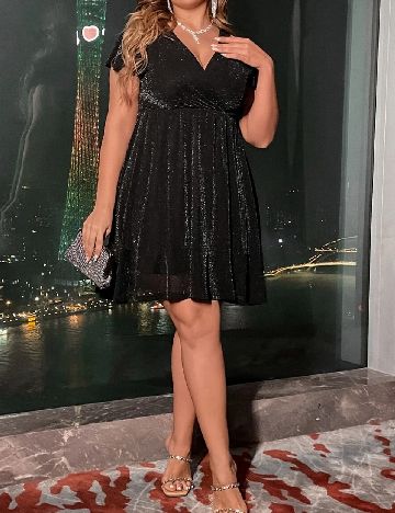 Rochie scurta SHEIN CURVE, negru