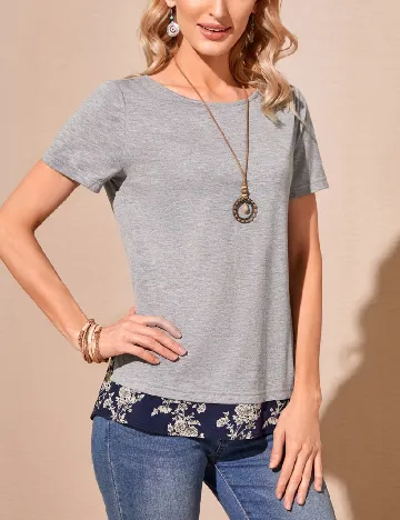 Tricou Emery Rose, gri