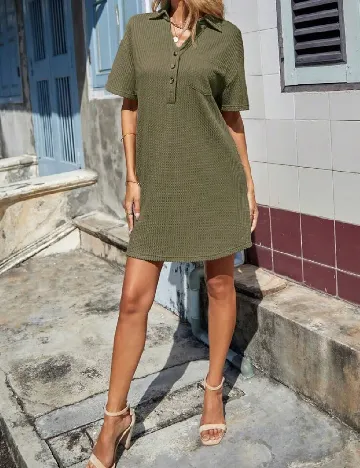 Rochie scurta Emery Rose, verde