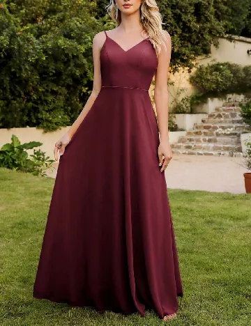 Rochie lunga Baby Online Dress, visiniu