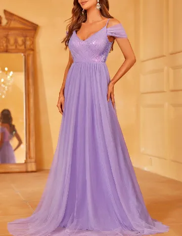 Rochie lunga Faeriesty, mov