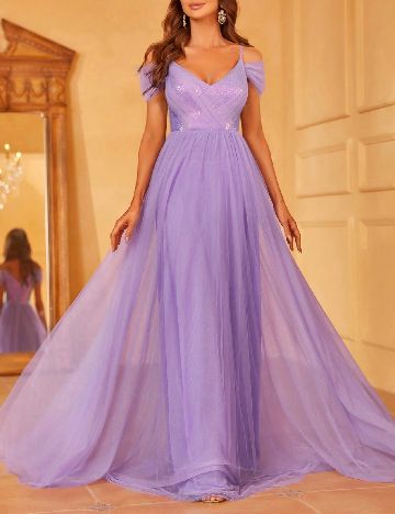 Rochie lunga Faeriesty, mov