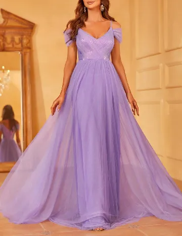 Rochie lunga Faeriesty, mov