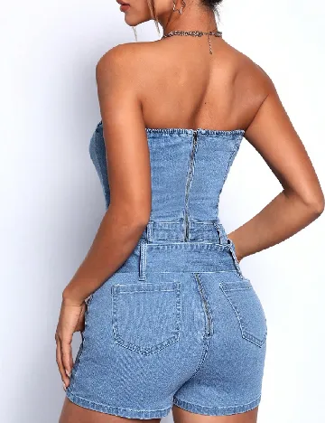 Salopeta SHEIN, albastru