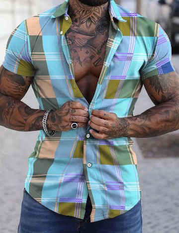 Camasa SHEIN, mix culori