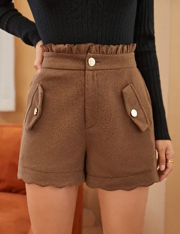 Pantaloni scurti SHEIN, maro