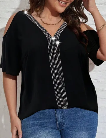 Bluza SHEIN CURVE, negru