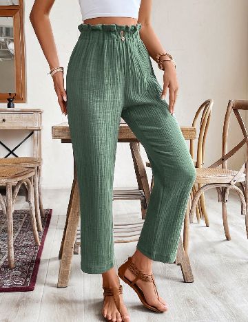 Pantaloni SHEIN, verde