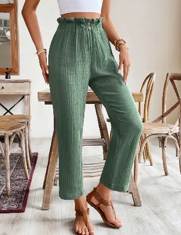 Pantaloni SHEIN, verde