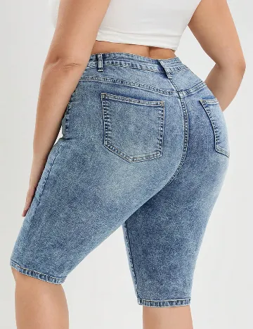 Pantaloni scurti SHEIN CURVE, albastru