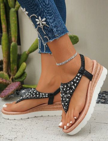 Sandale SHEIN, negru