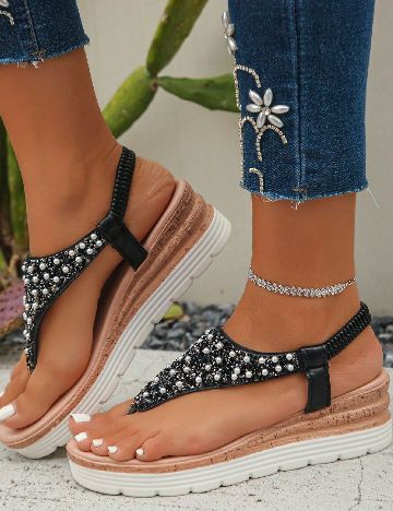 Sandale SHEIN, negru