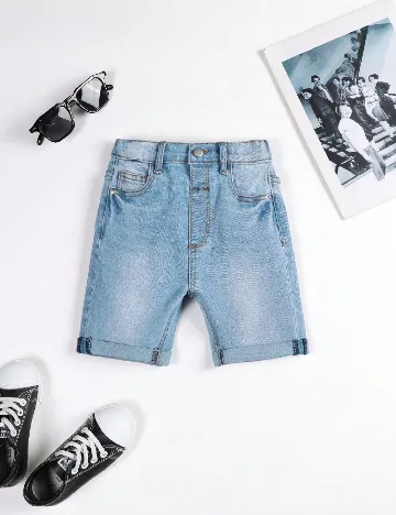 Pantaloni scurti Shein Kids, albastru