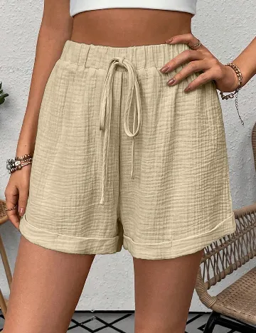 Pantaloni scurti SHEIN, crem