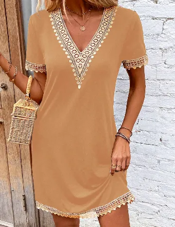 Rochie scurta SHEIN, marom