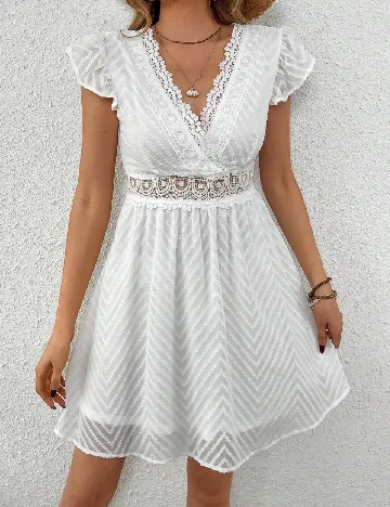 Rochie scurta SHEIN, alb