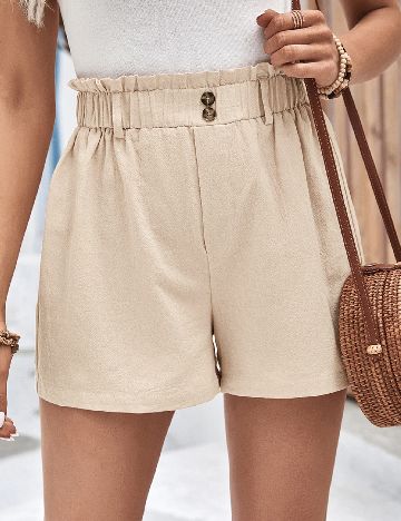 Pantaloni scurti SHEIN, crem