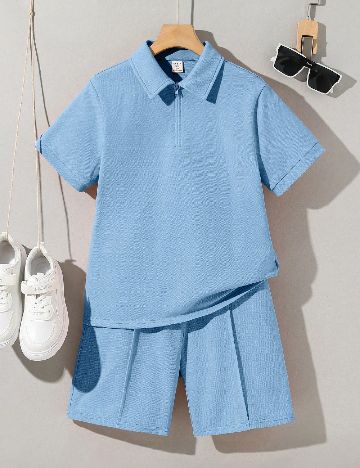 Compleu Shein Kids, albastru