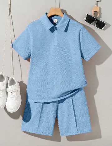 Compleu Shein Kids, albastru