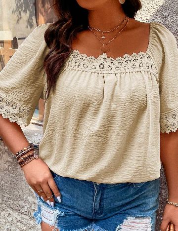 Bluza SHEIN CURVE, crem