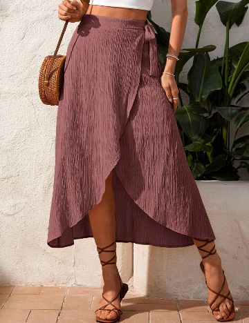 Fusta SHEIN, roz pudra