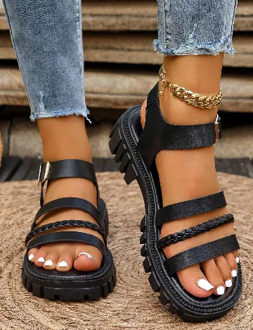 Sandale SHEIN, negru