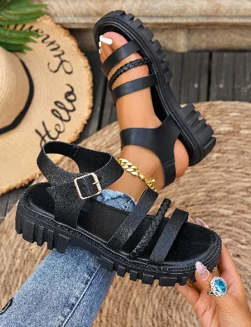 Sandale SHEIN, negru