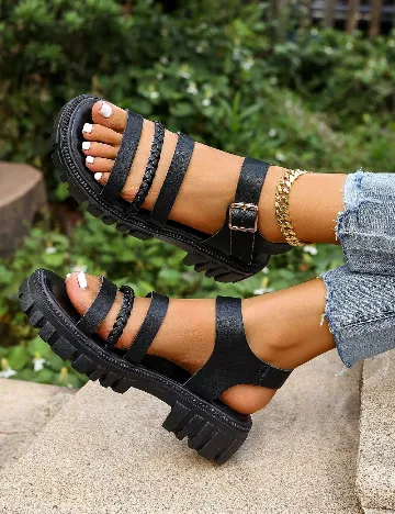 Sandale SHEIN, negru