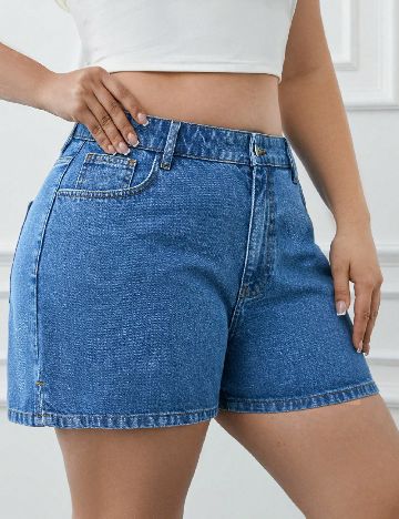 Pantaloni scurti SHEIN, albastru