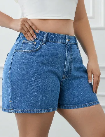 Pantaloni scurti SHEIN, albastru