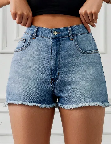 Pantaloni scurti SHEIN, albastru