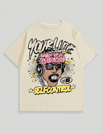 Tricou Romwe, galben