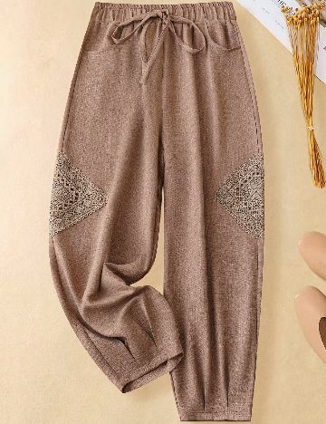 Pantaloni SHEIN, maro