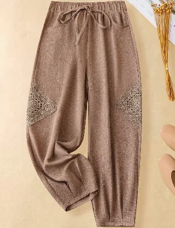 Pantaloni SHEIN, maro