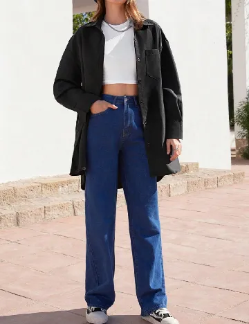 Camasa Oversize SHEIN, negru