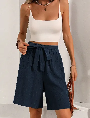 Pantaloni scurti SHEIN, bleumarin