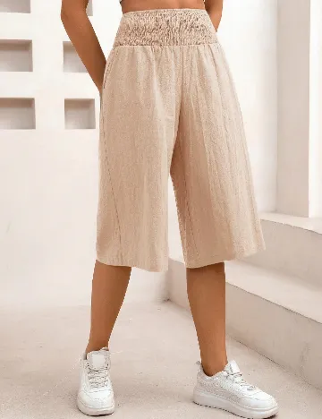 Pantaloni scurti SHEIN, crem