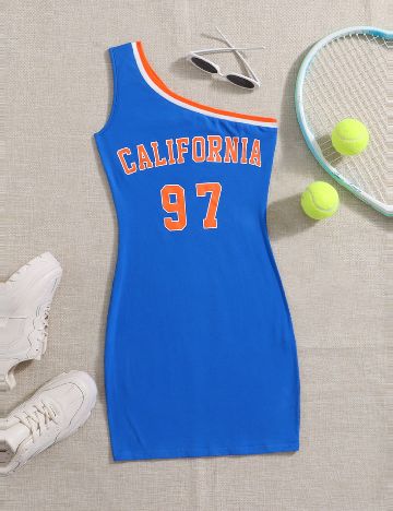 Rochie scurta SHEIN, albastru