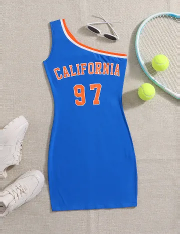 Rochie scurta SHEIN, albastru