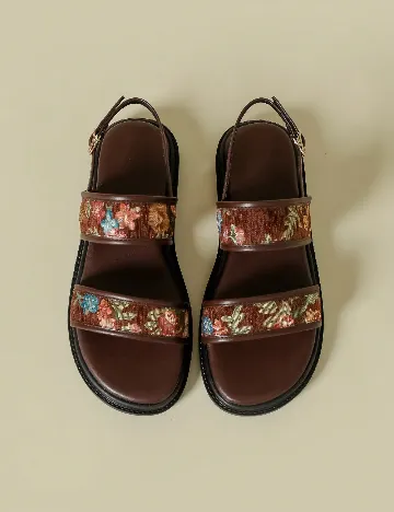 Sandale SHEIN, maro
