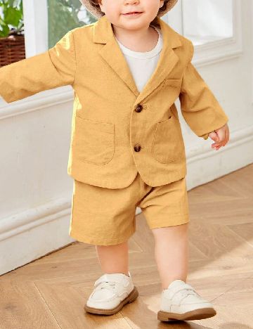 Compleu Shein Kids, mustar