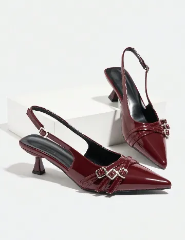 Pantofi SHEIN, visiniu