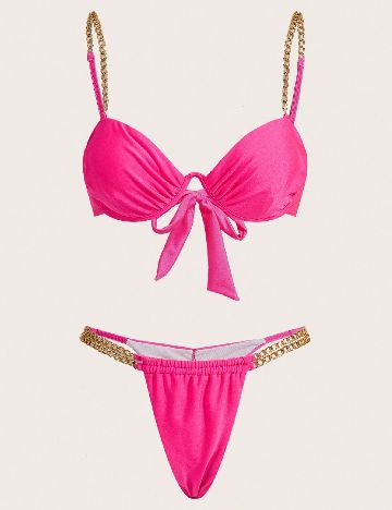 Costum de baie SHEIN, roz