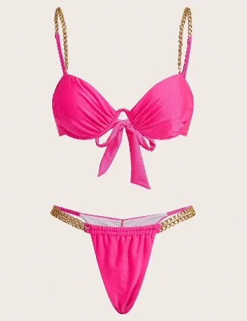 Costum de baie SHEIN, roz